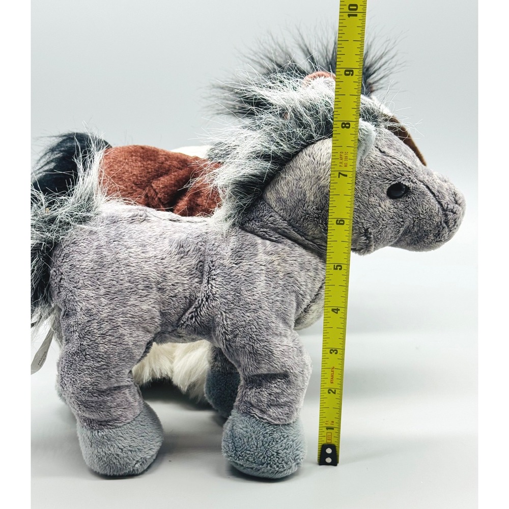 Ganz Webkinz Plush Horse Lot Clydesdale Pinto Grey Arabian HM139 HM147 HM098 - Picture 13 of 14